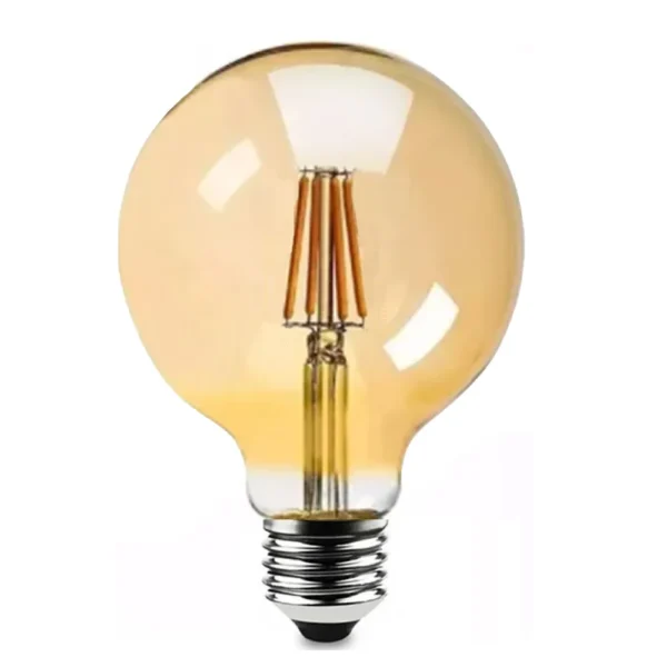 Lâmpada Filamento Led Decorativa Retrô Âmbar G95 - Galaxy