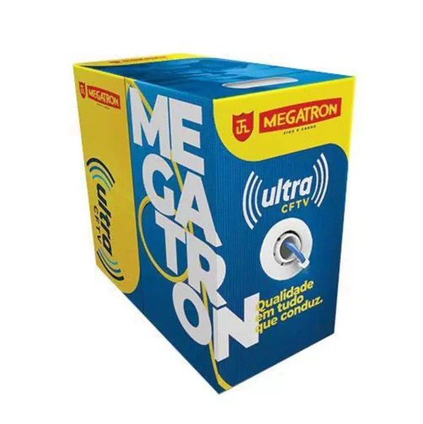 Cabo Ultra Cftv 4px24awg Cca Azul por metro